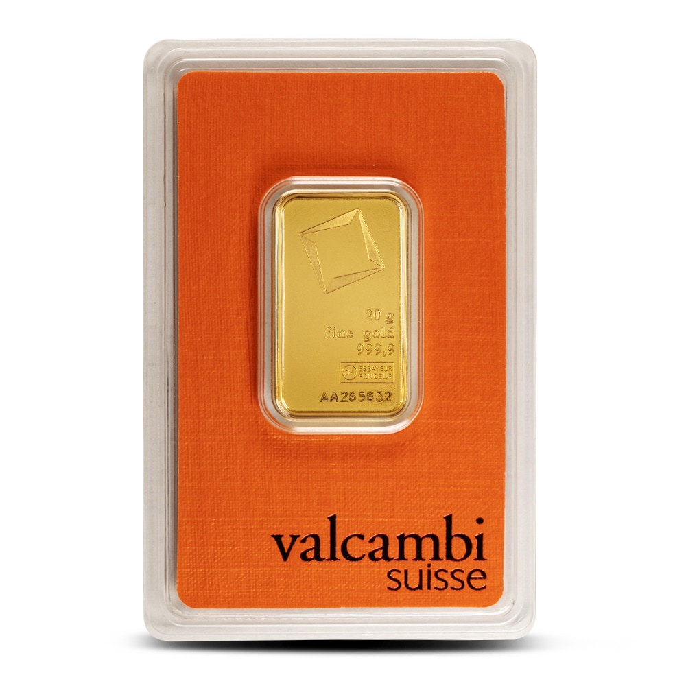 20 Gram Valcambi Gold Bar (New w/ Assay) Slide 2